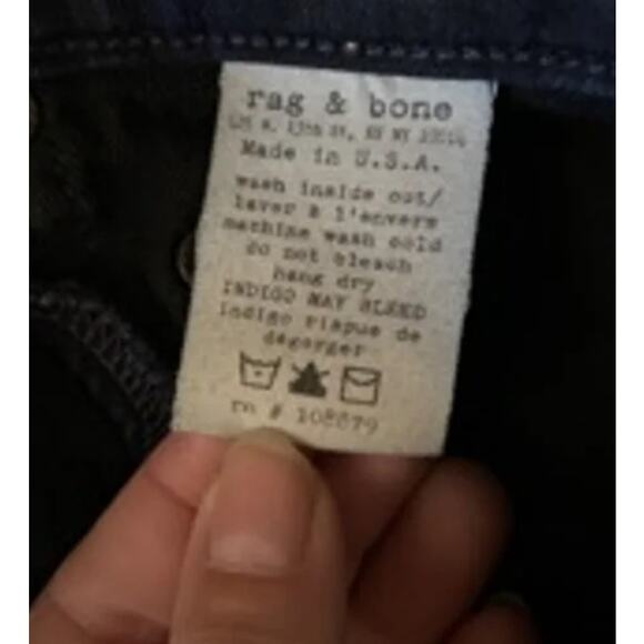 Rag & Bone JEAN Dark Wash Legging Skinny Jeans Women’s Size 28 Made in USA - Picture 6 of 7